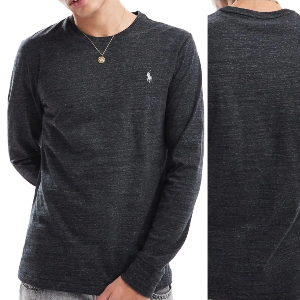 Polo by Ralph Lauren Dark Navy Long Sleeve Crew Tee 100% cotton XXL